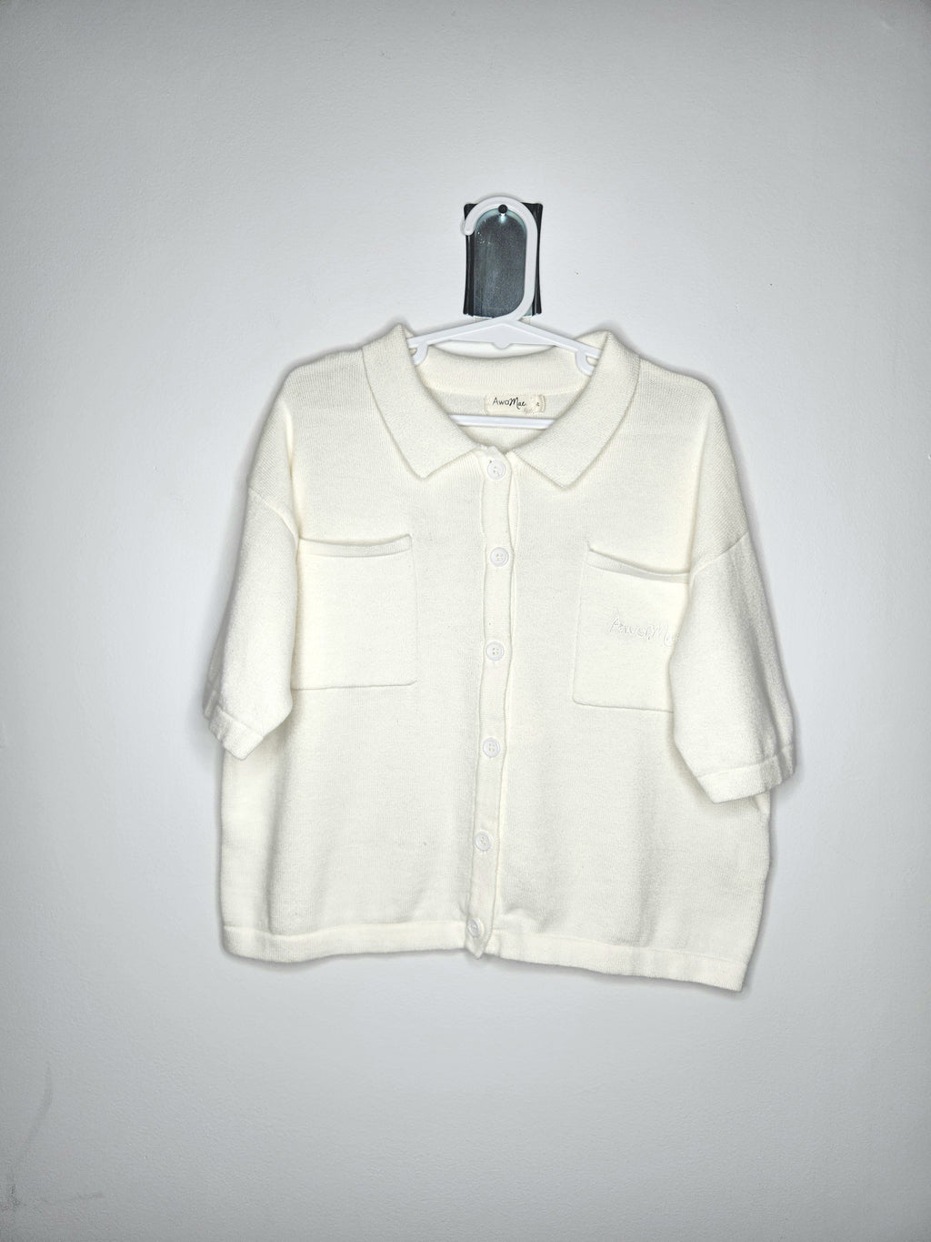 Awamae Oversized Button-up Boxy Tee (Size 2 years)