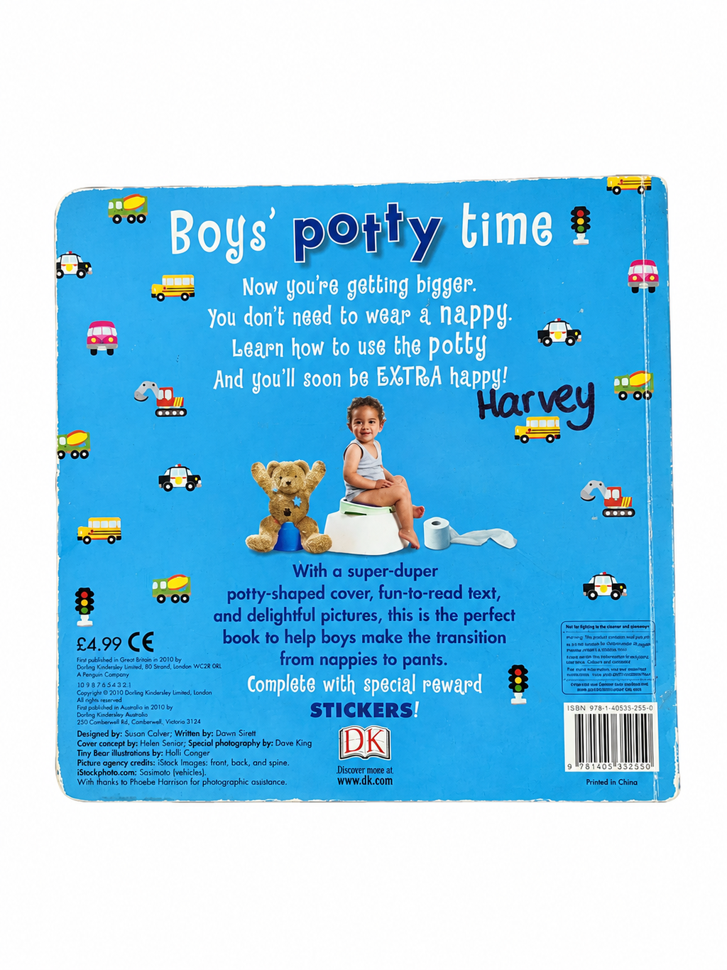 Boys' Potty Time Book (Hard Cover)