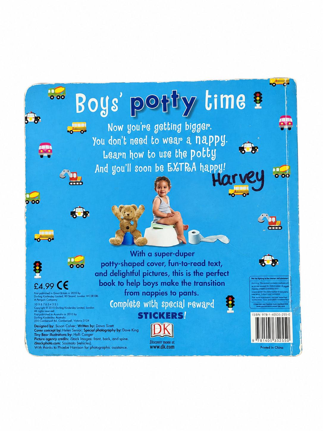 Boys' Potty Time Book (Hard Cover)