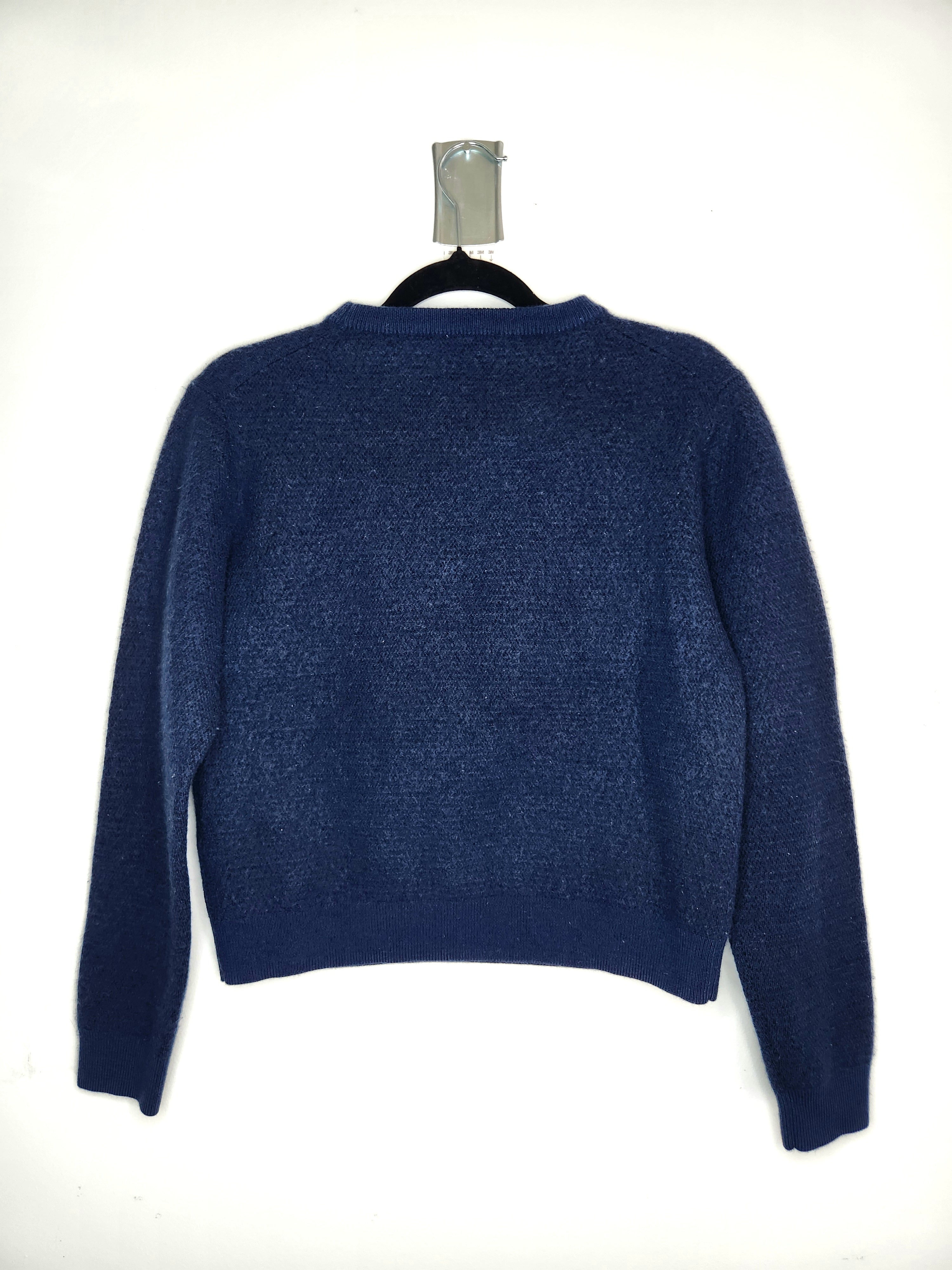 Kenzo Paris Wool Blend Designer Embroidered Eye Motif Sweater (Size 12-14 years)