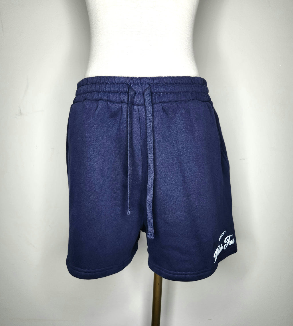 White Fox Fleece Lined Loose Fit Shorts (Size 12)