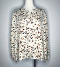 Long Sleeve Patterned Blouse (Size 10)