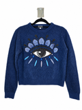 Kenzo Paris Wool Sweater Embroidered Eye Motif (Size 12 years)