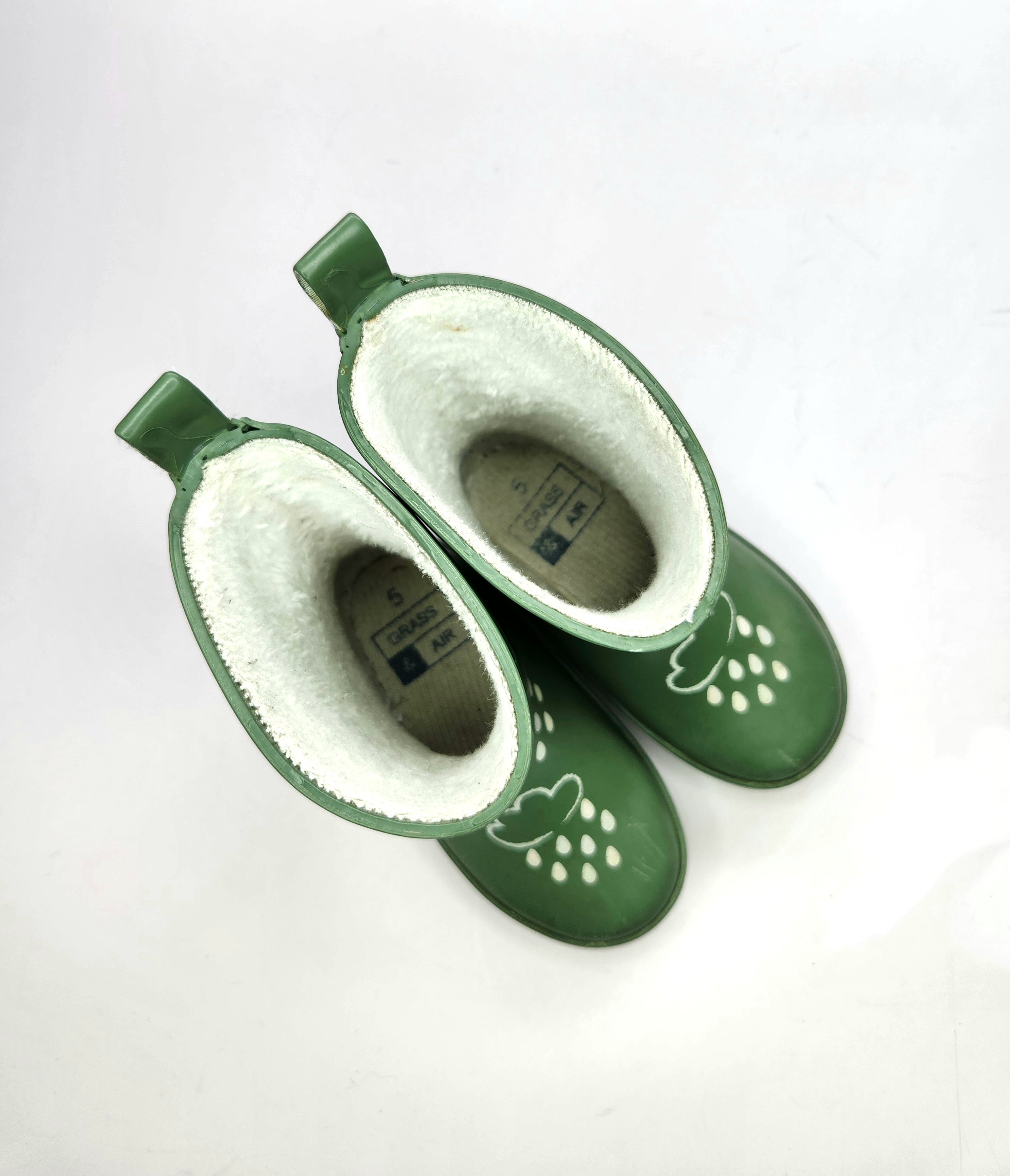 Grass & Air Rain Boots with Colour changing feature (Size US 5C)