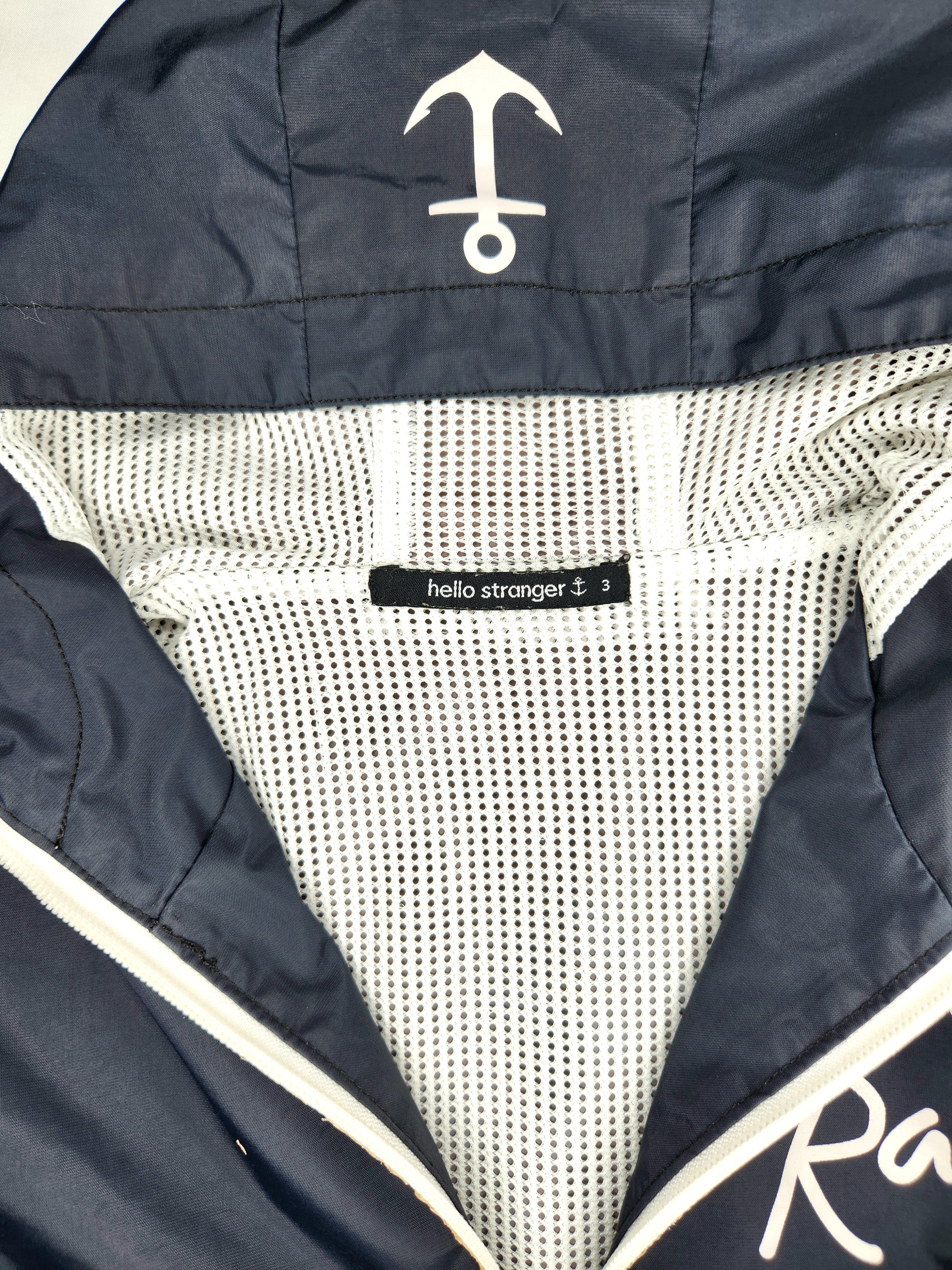 Hello Stranger Stay Rad Hooded Waterproof Jacket (Size 3 years)