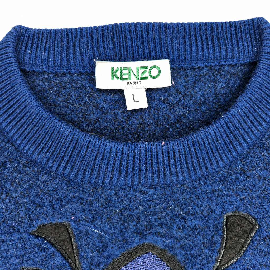 Kenzo Paris Wool Sweater Embroidered Eye Motif (Size 12 years)