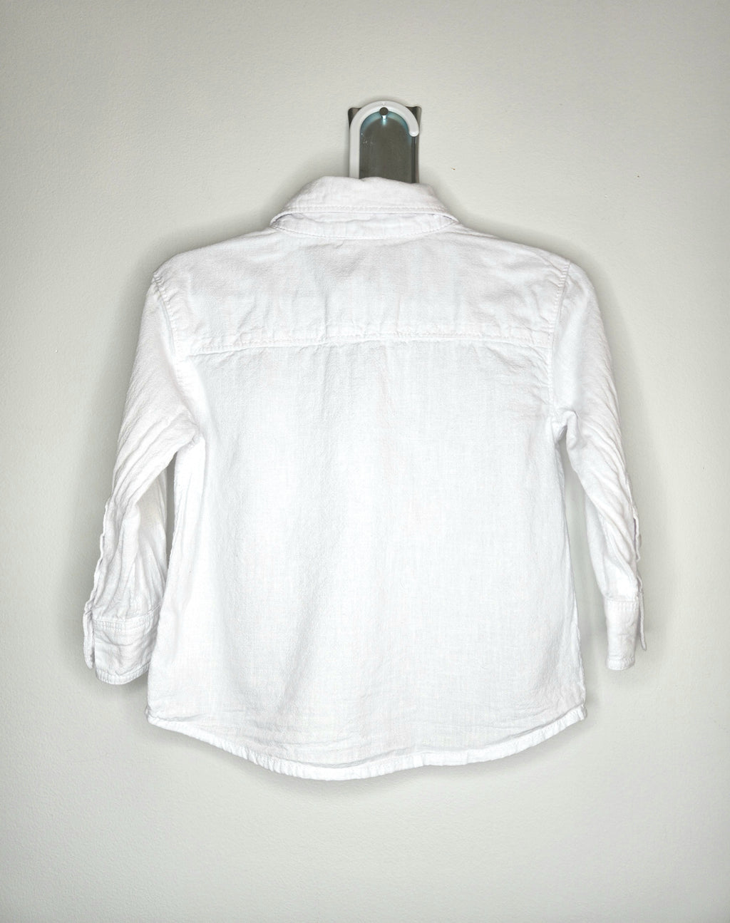Anko Linen Blend Long Sleeve Collared Shirt (Size 12-18m)
