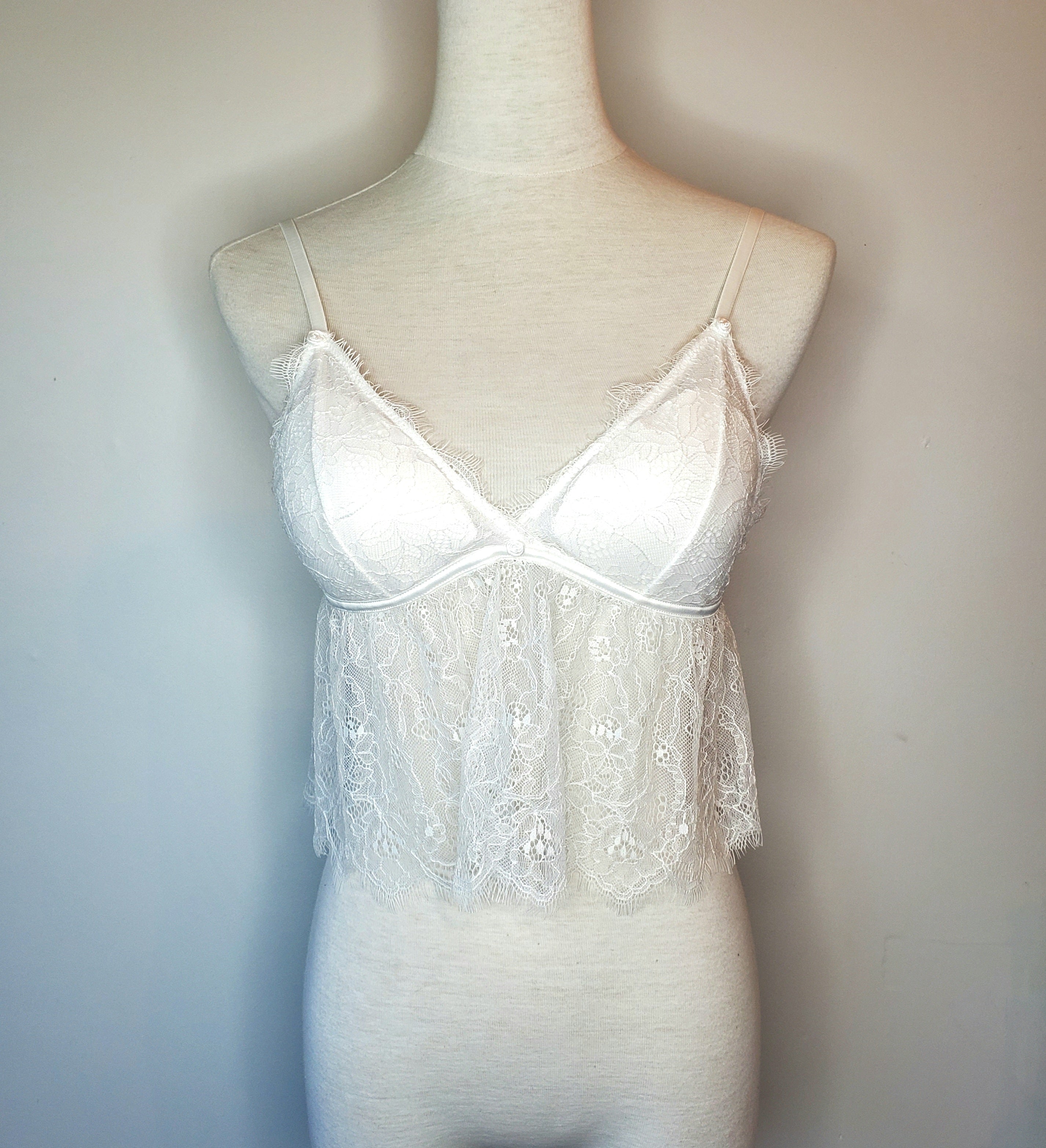 Lace Bralette with Inserts NEW (Size 8)