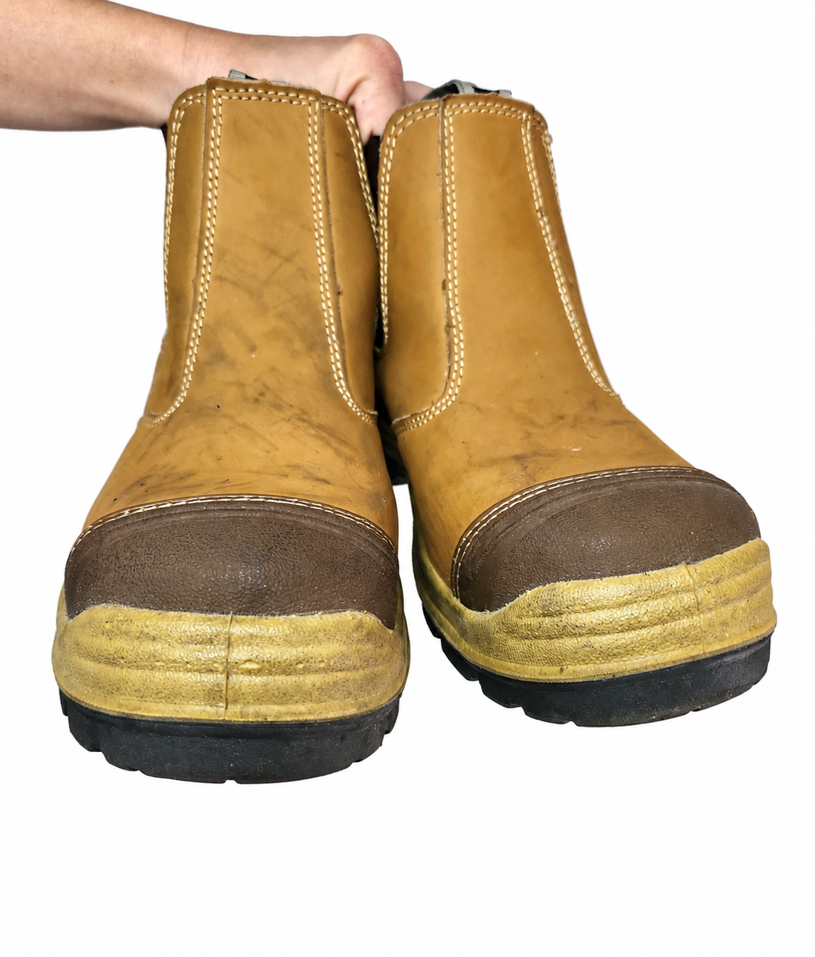 Rivet Steel Cap Safety Work Boots (Size Men's US 9)