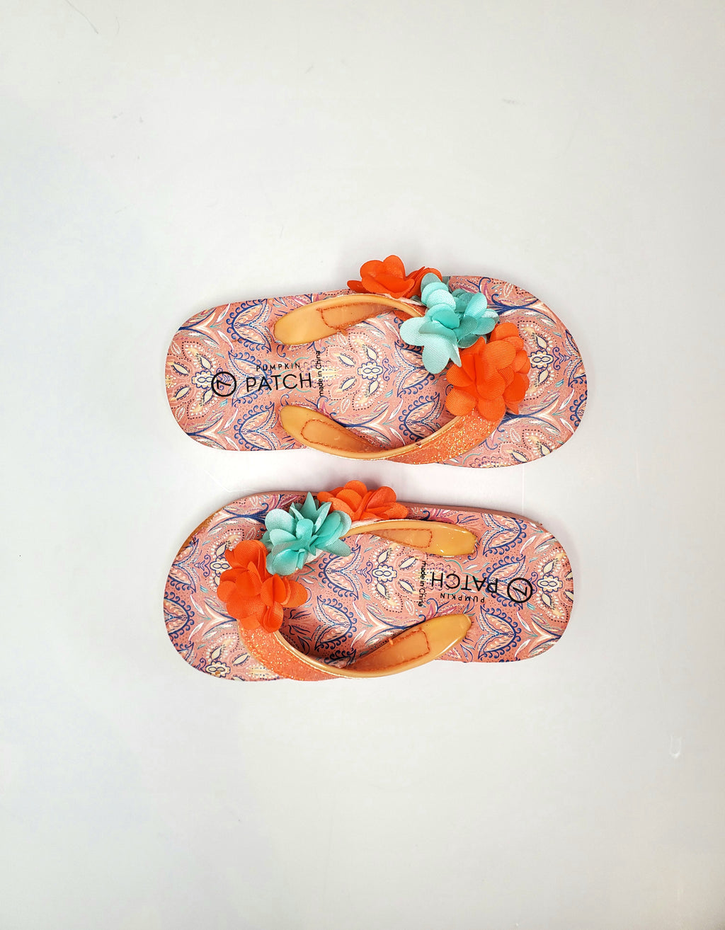 Pumpkin Patch Paisley Jandals (Size UK 7)