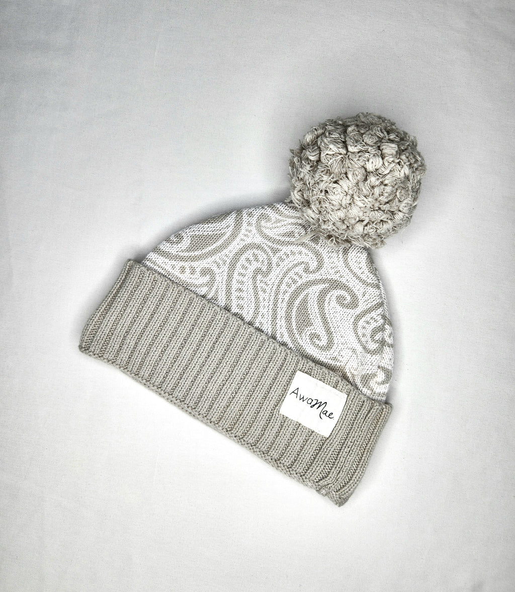 Awamae Pompom Beanie (Size 1-2 years)