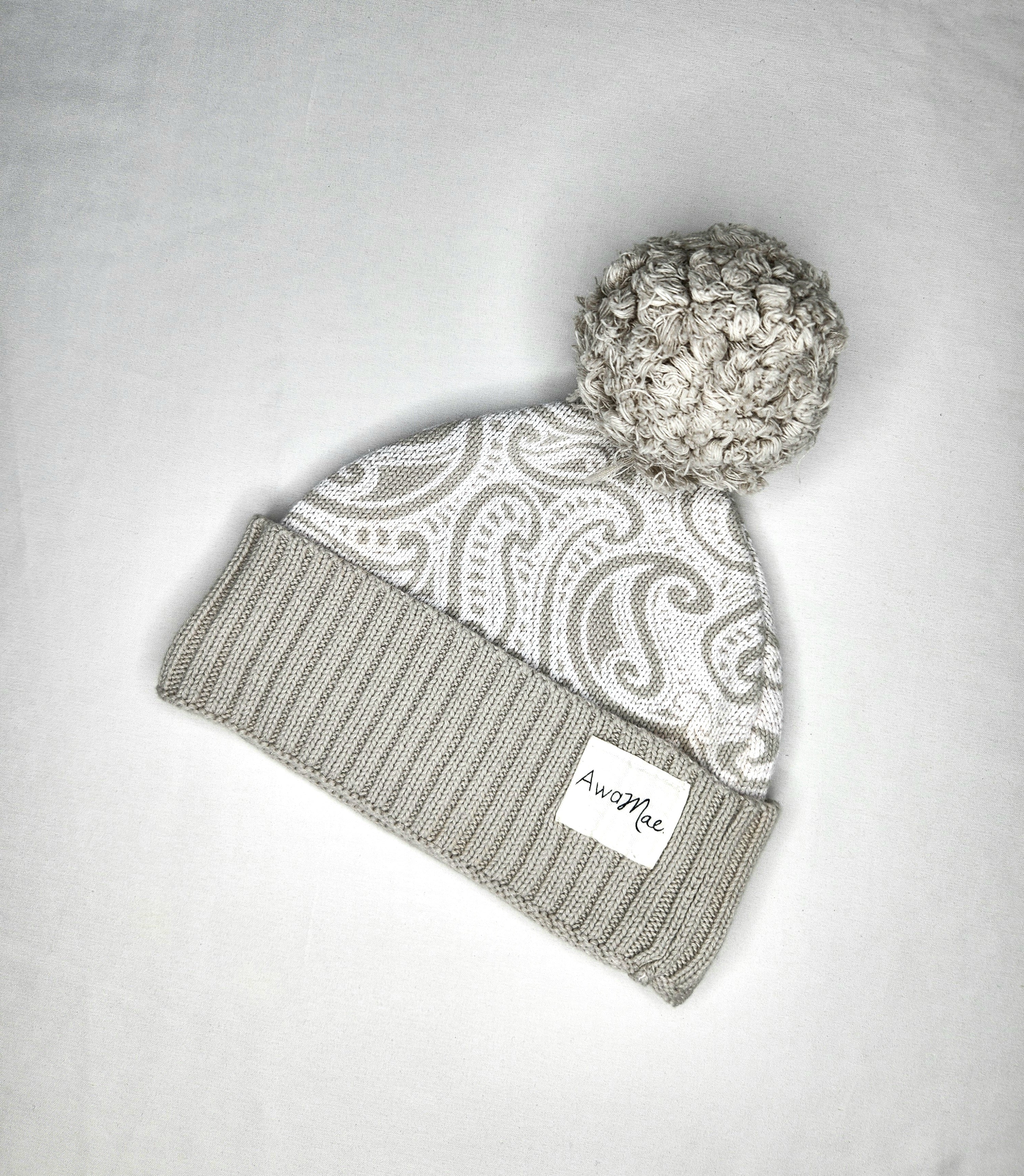 Awamae Pompom Beanie (Size 1-2 years)