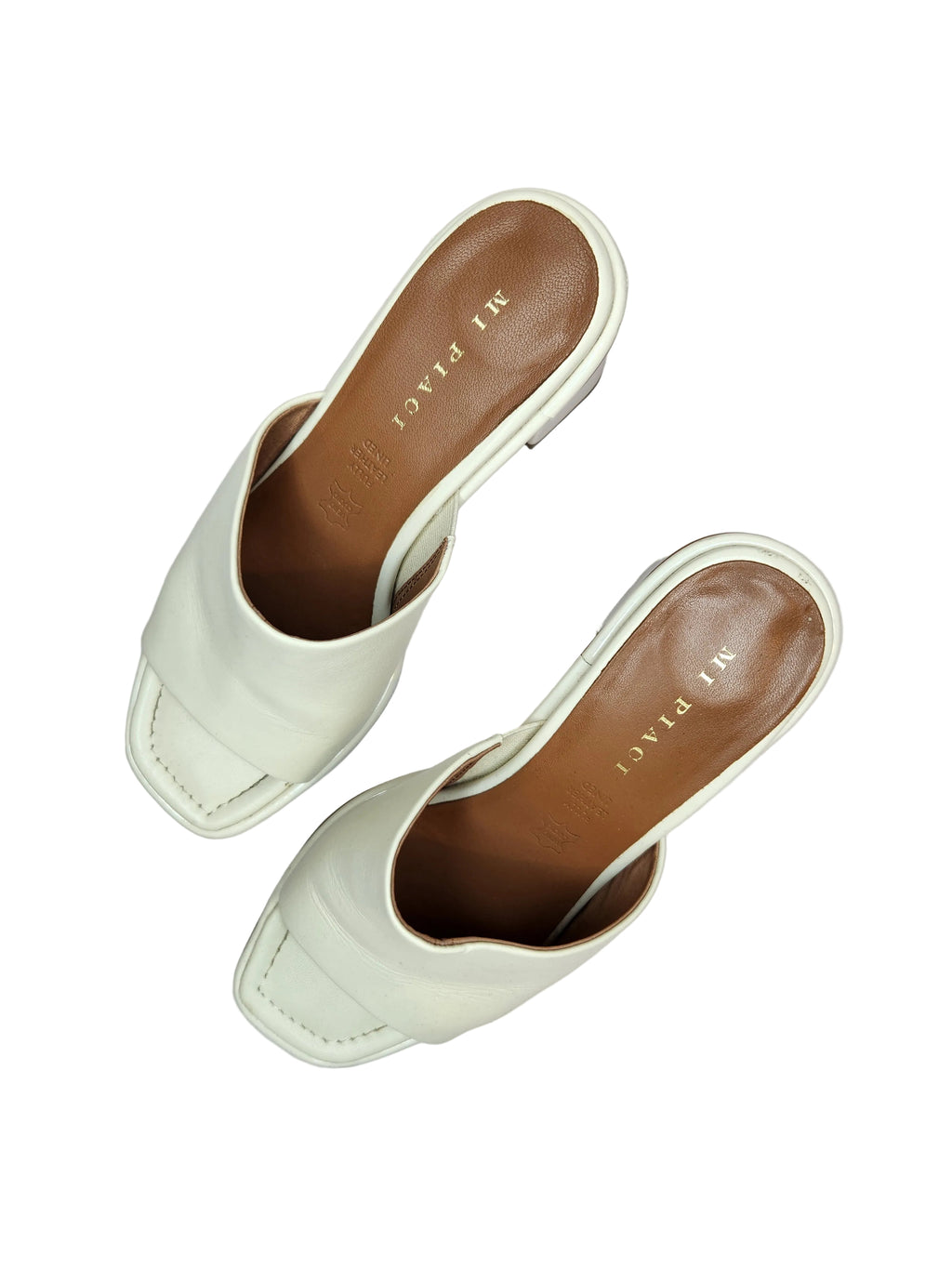 Mi Piaci Leather Lined Low Block Heels (Size EUR 38)