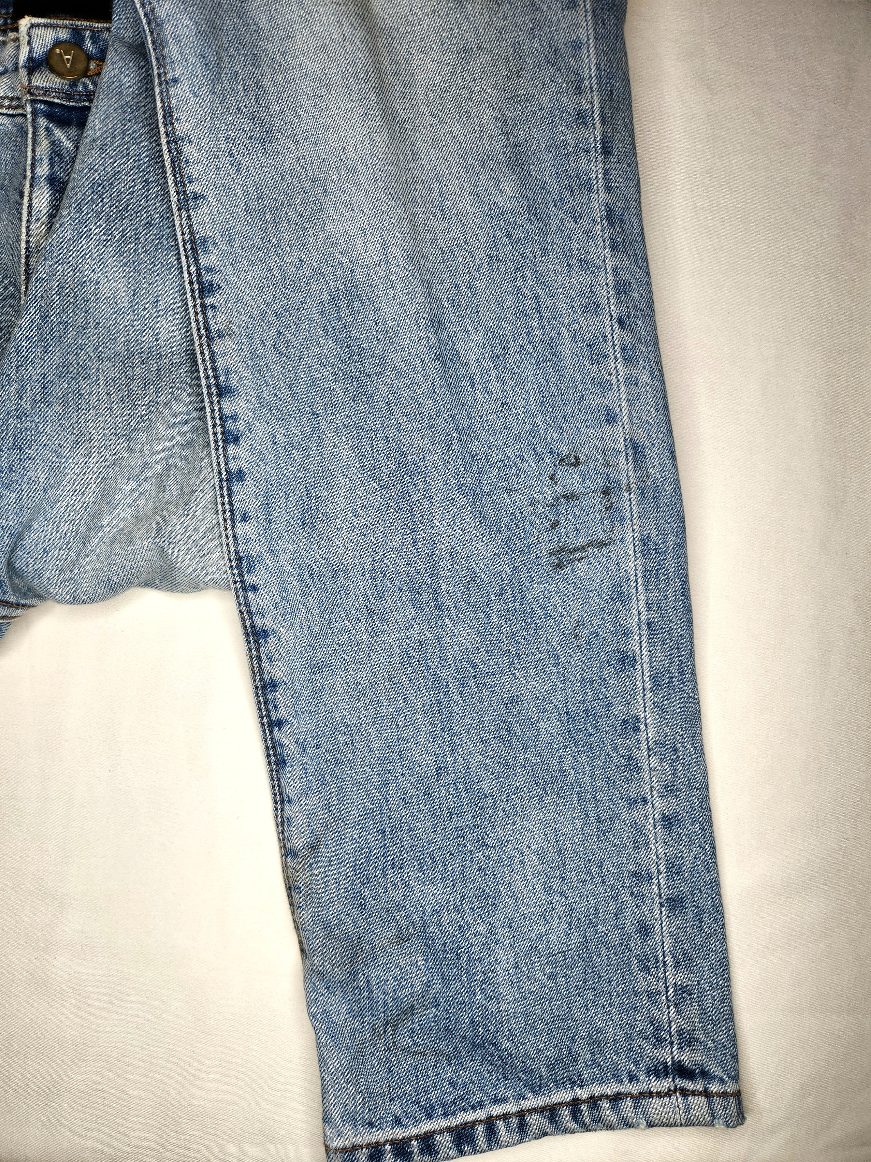 Abrand Denim Straight Leg High-Rise Mom Jeans (Size 12)