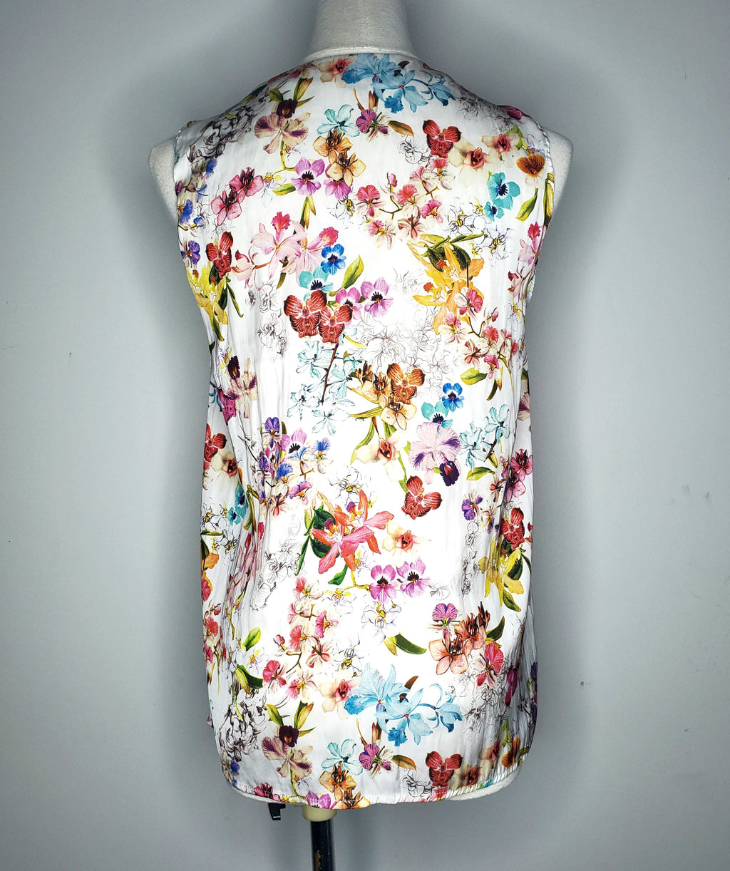Esprit Floral Sleeveless Blouse (Size 8)