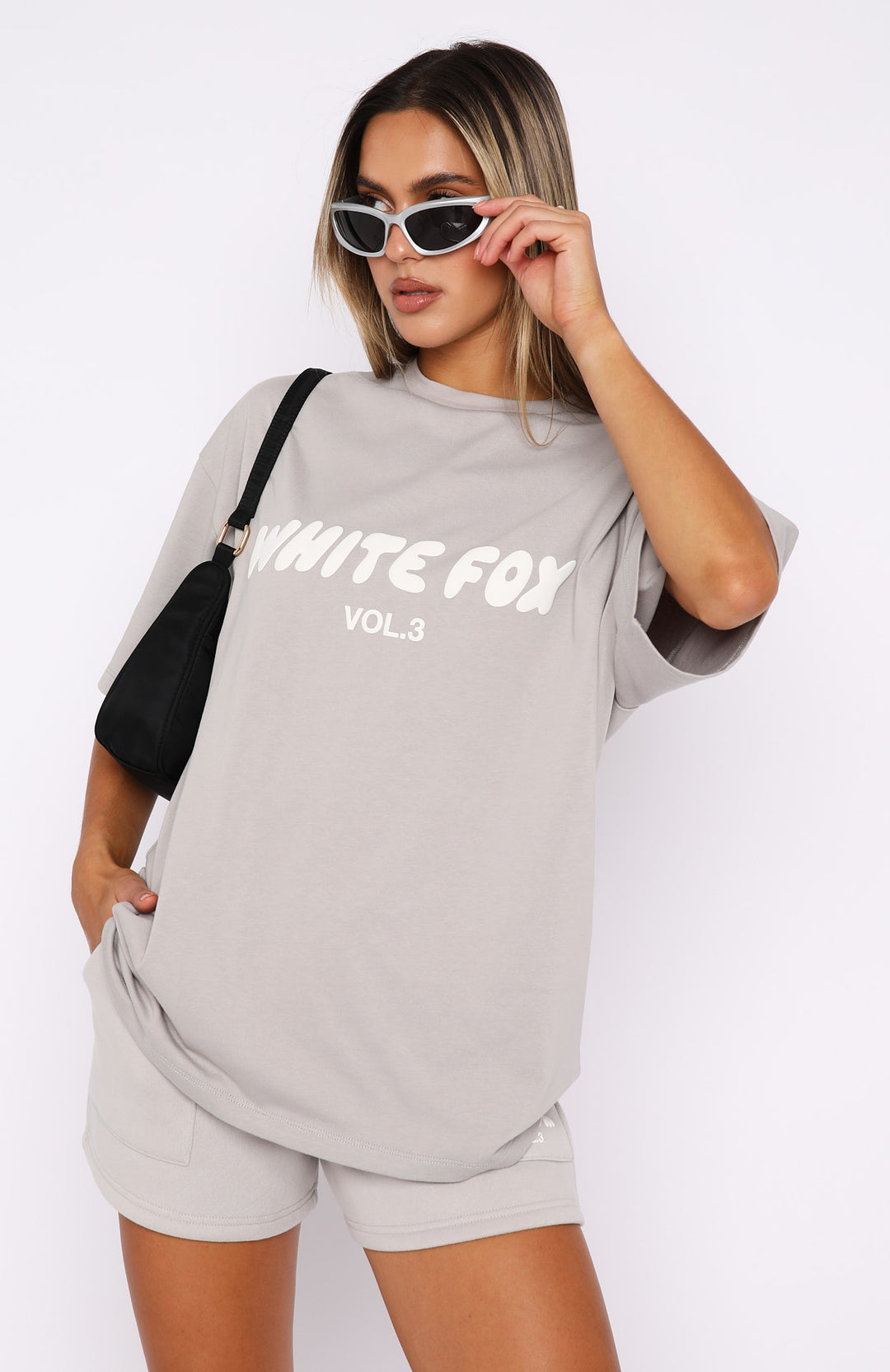White Fox Oversized Tee (Size 16)
