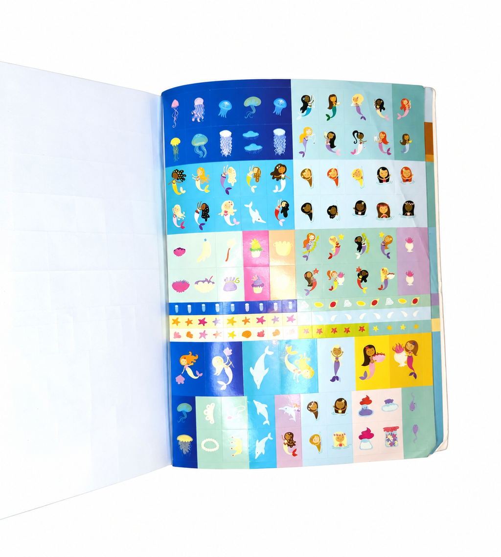 555 Sticker Fun Mermaid World Book (Soft Cover)