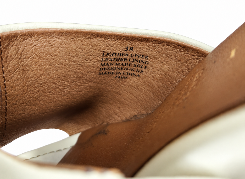 Mi Piaci Leather Lined Low Block Heels (Size EUR 38)