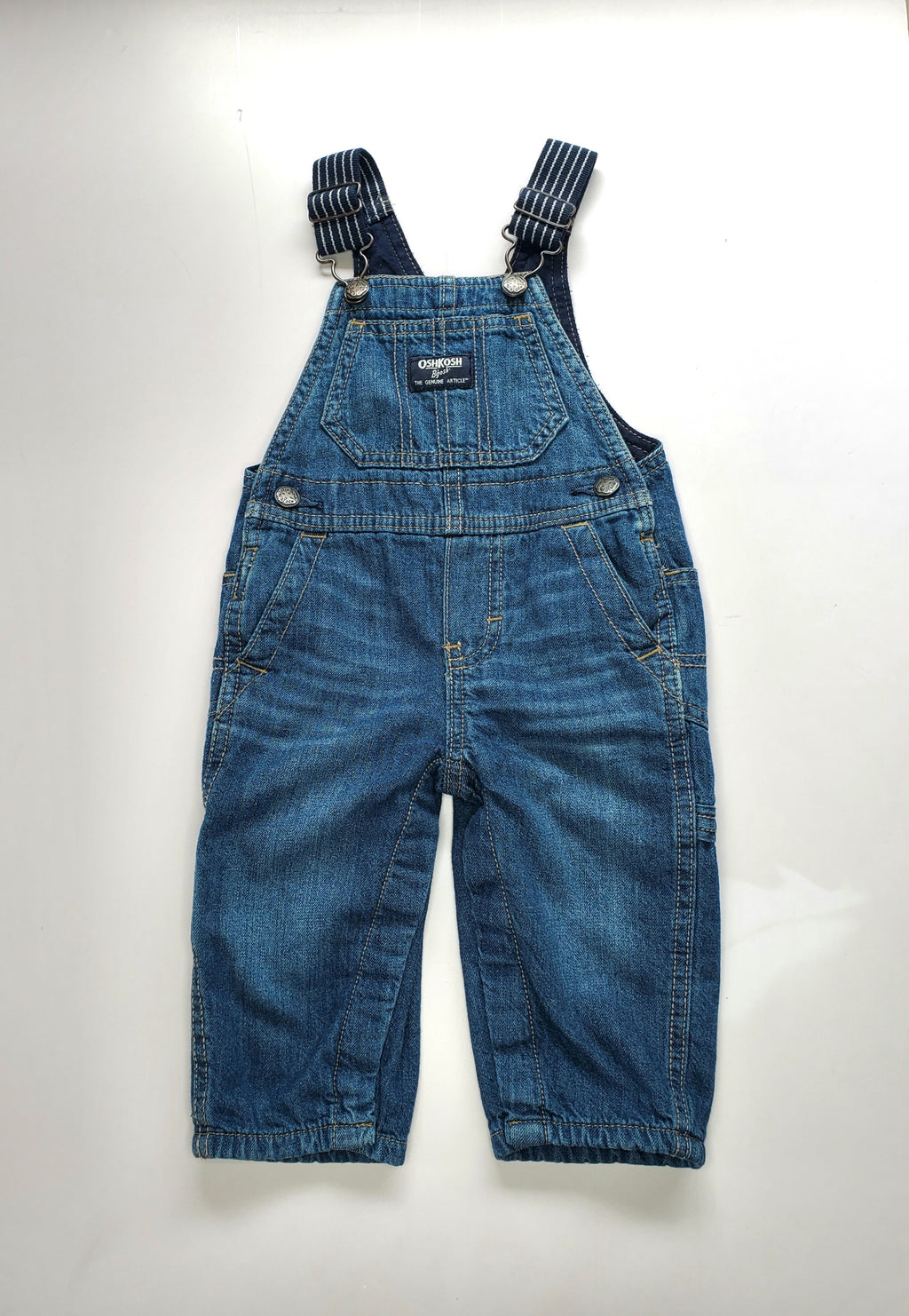 Oshkosh B'gosh Denim Overalls (Size 6-12m)