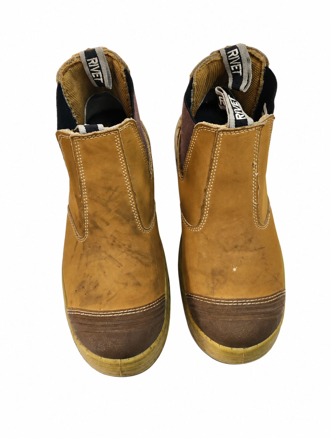 Rivet Steel Cap Safety Work Boots (Size Men's US 9)