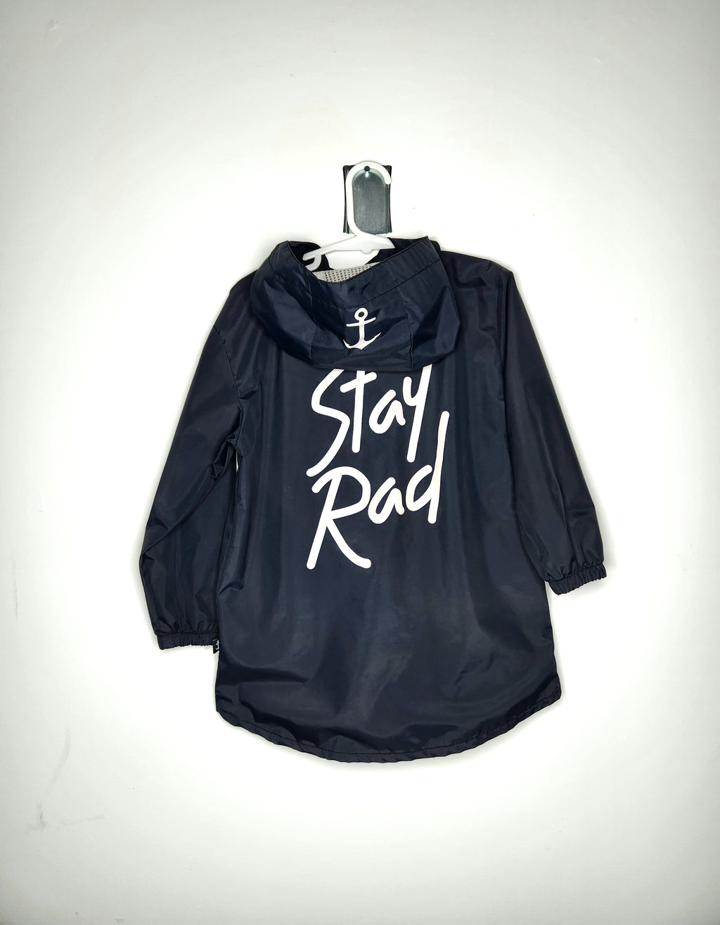 Hello Stranger Stay Rad Hooded Waterproof Jacket (Size 3 years)