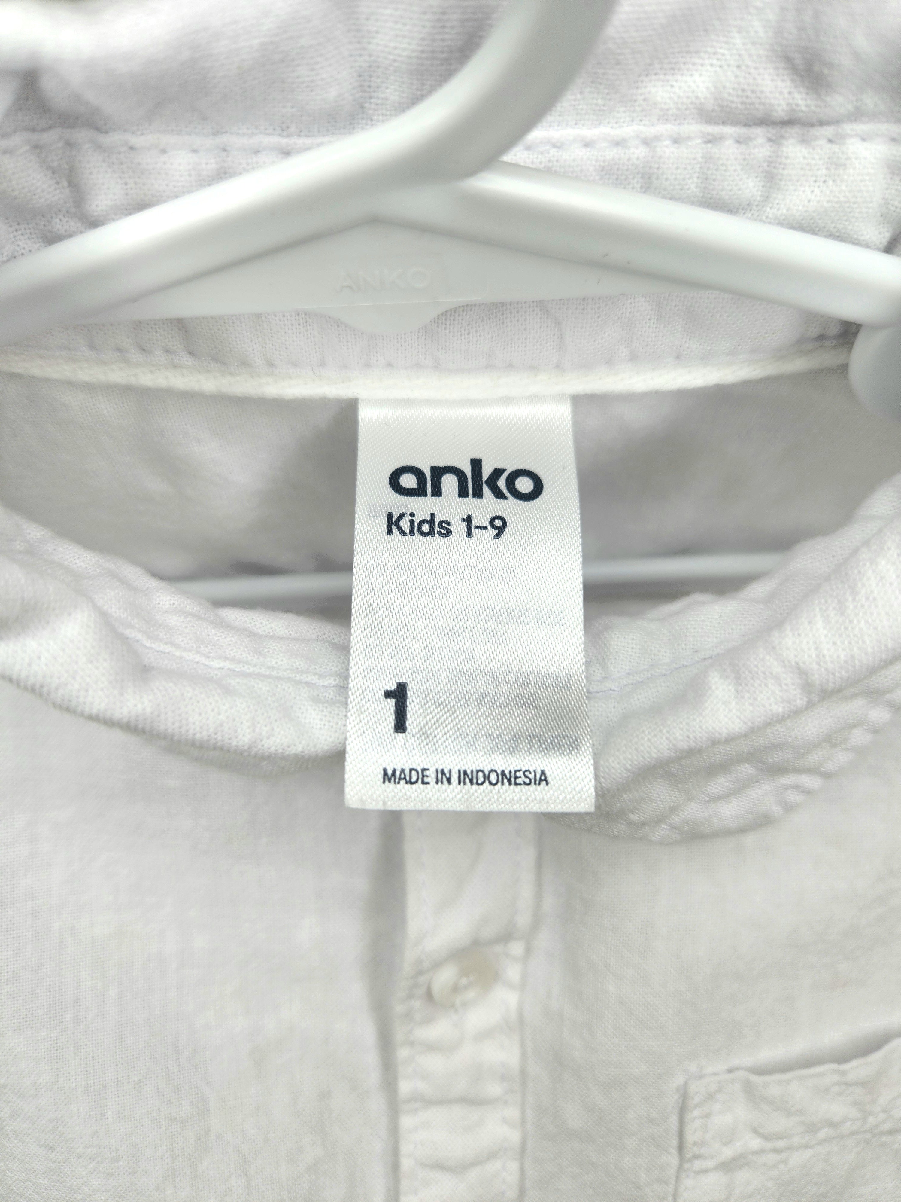 Anko Linen Blend Long Sleeve Collared Shirt (Size 12-18m)