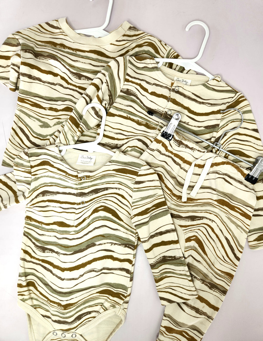 Ziwi Baby Organic Cotton Matching Earth Tone Set x4 (Size 12-24m)