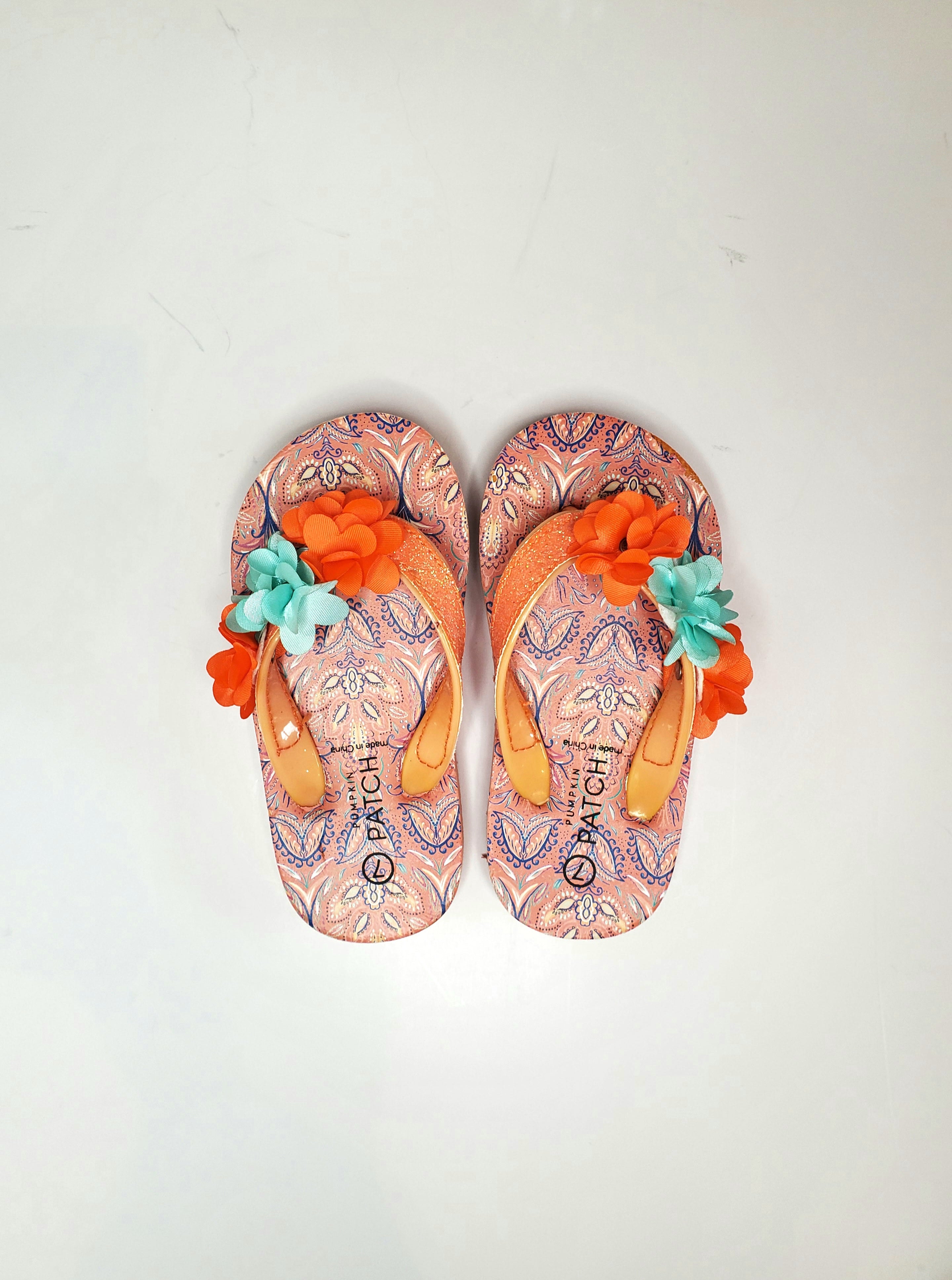 Pumpkin Patch Paisley Jandals (Size UK 7)