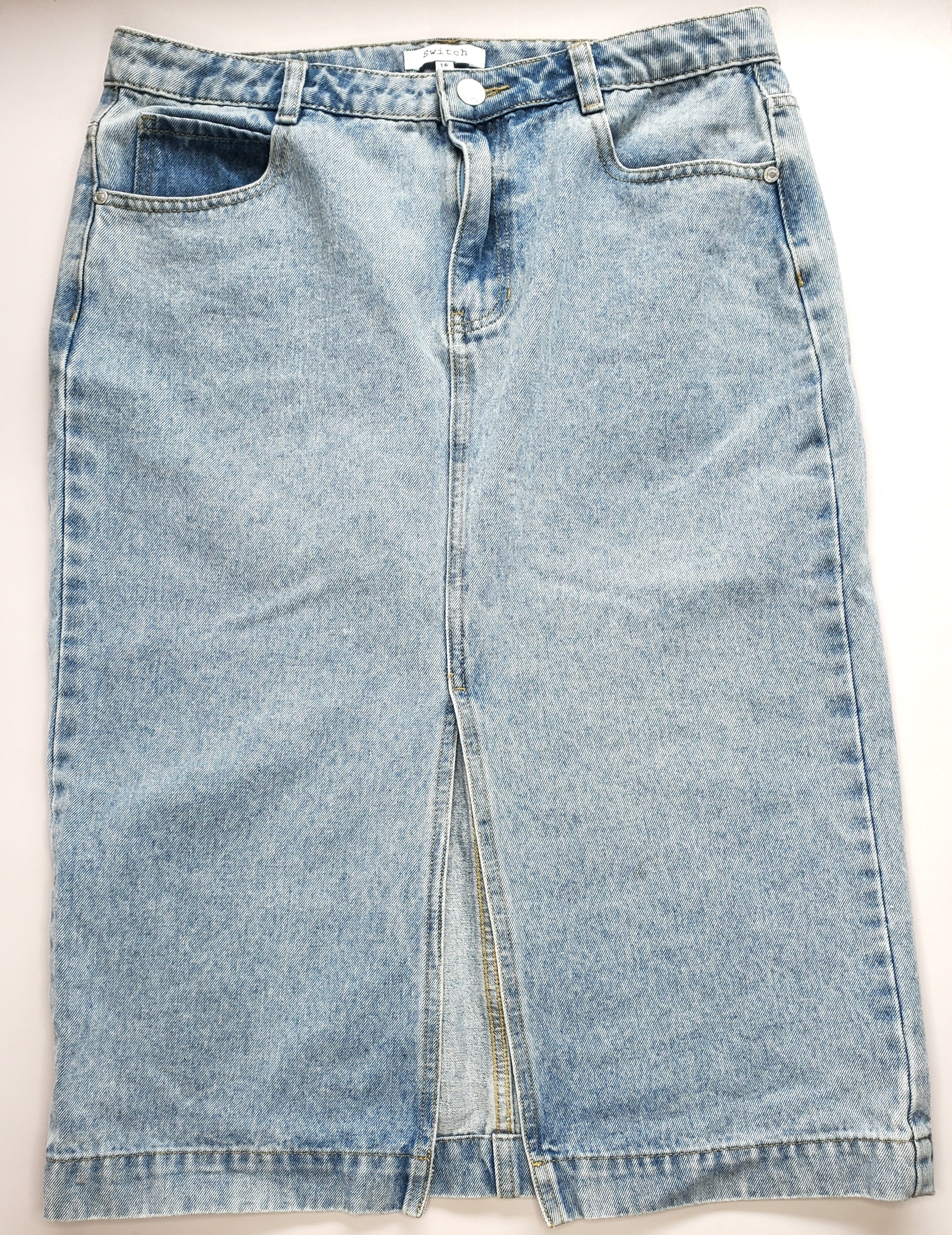 Switch Girls Long Denim Skirt (Size 16 years)