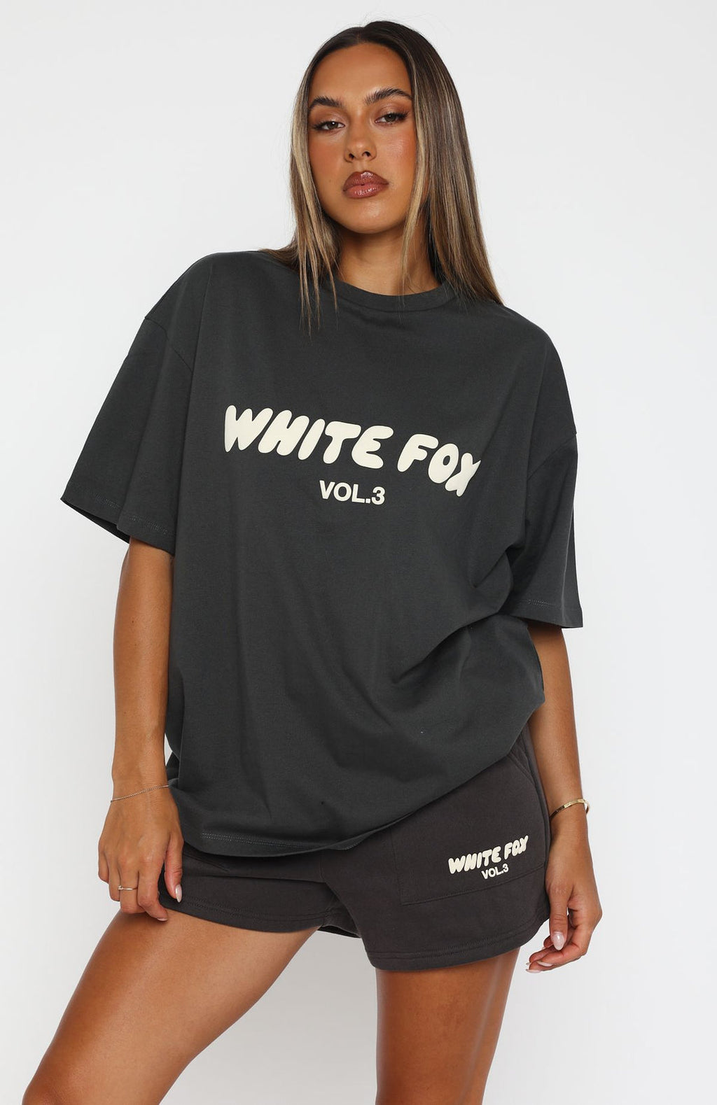 White Fox Oversized Tee (Size 8)